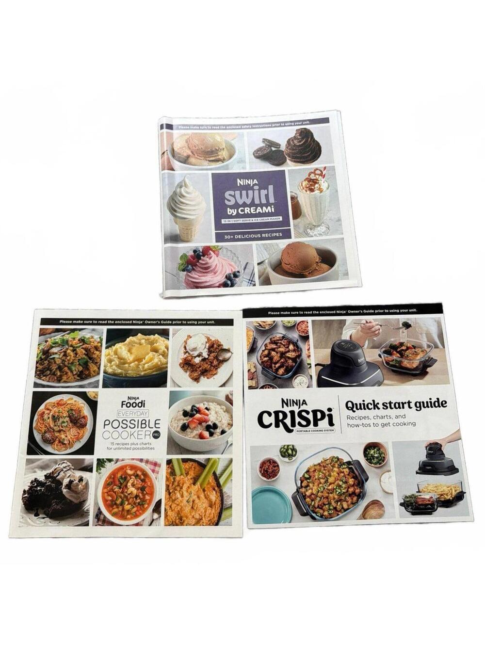 Ninja Recipe Booklets Sets - Lot of 3